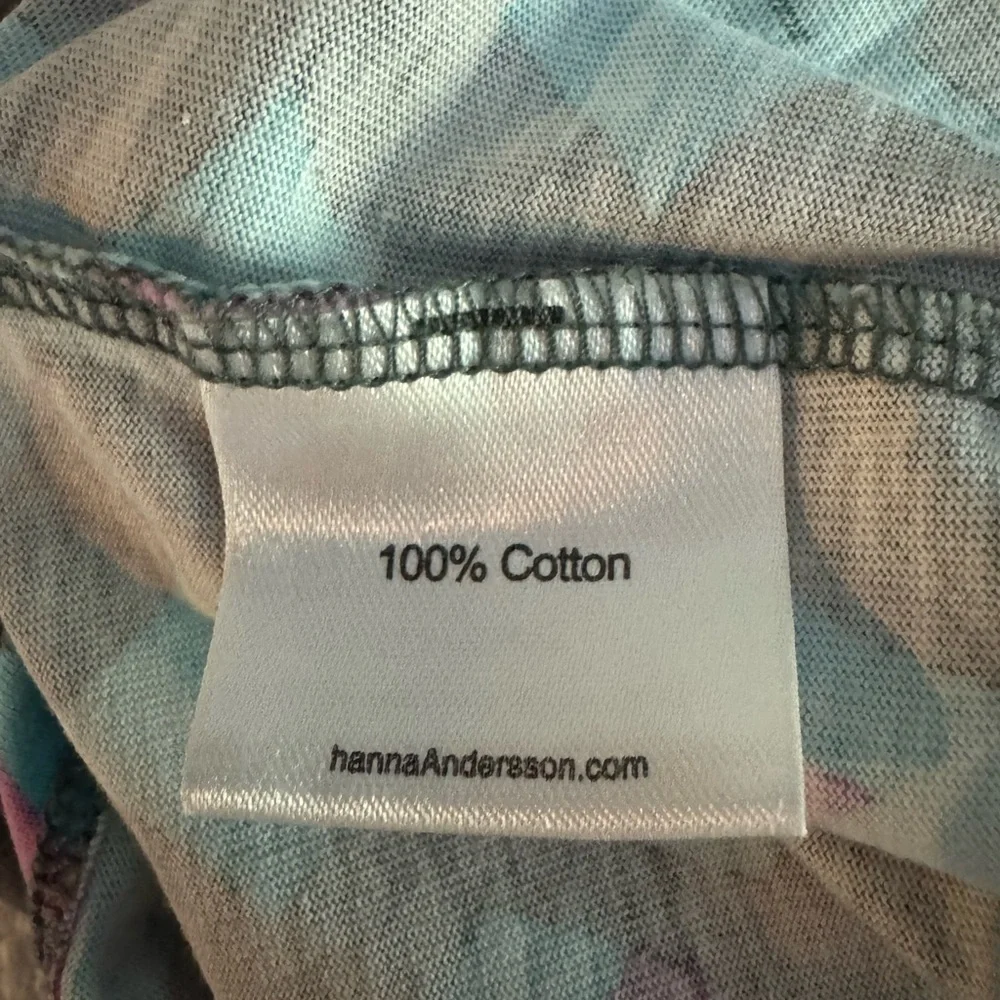 Hanna Andersson Girls 3T (100) Cotton Woodland Print Peter Pan Collar Dress